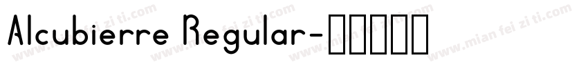Alcubierre Regular字体转换